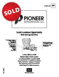 PIONEER - SOUTH LOUISIANA PKG - Energy Advisors Group PIONEER - SOUTH LOUISIANA PKG