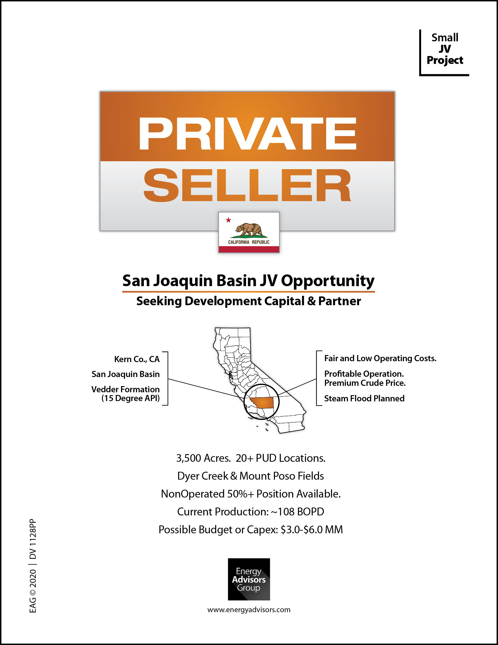 CALIFORNIA DEVELOPMENT - Energy Advisors Group CALIFORNIA DEVELOPMENT