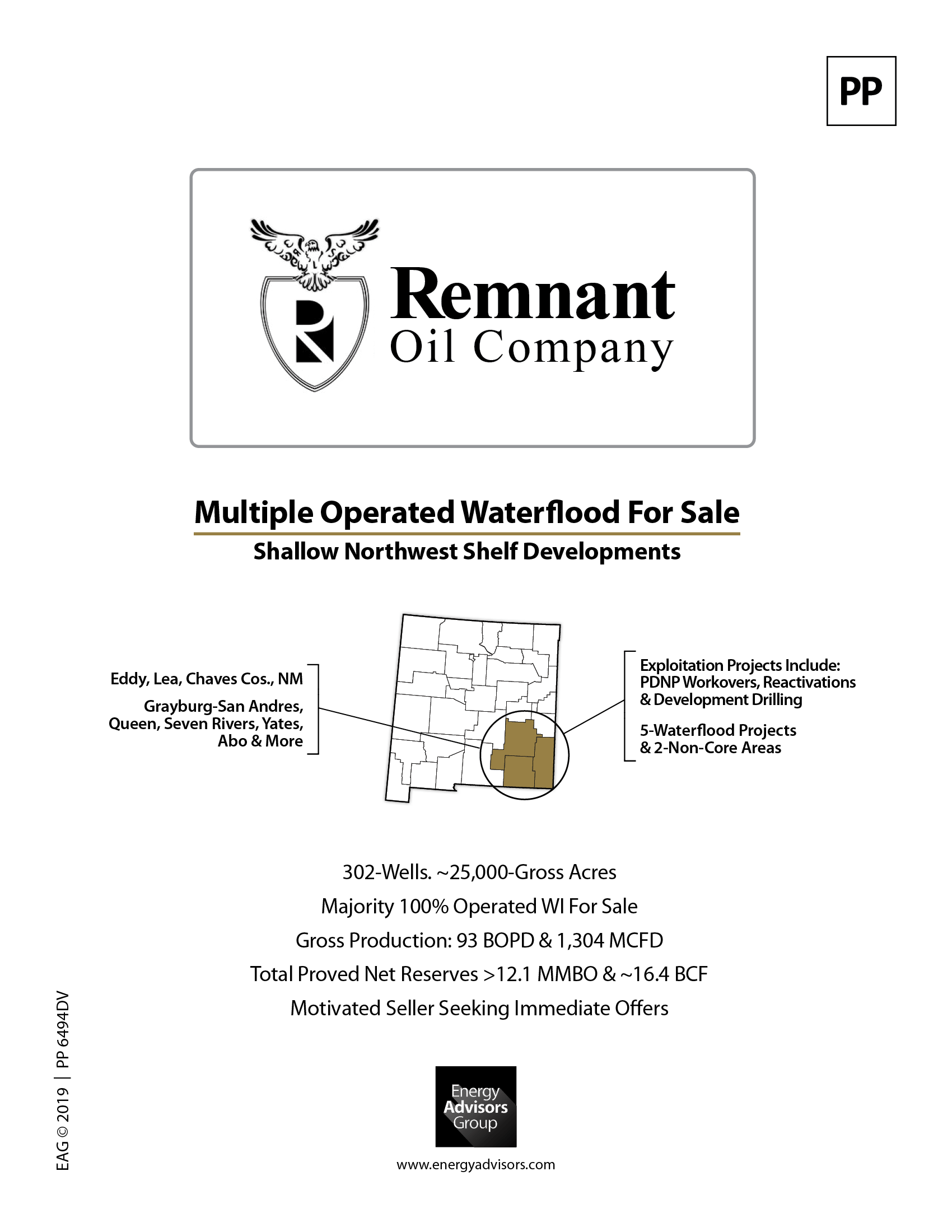 PERMIAN BASIN CHAPTER 11 SALE - Energy Advisors Group PERMIAN BASIN CHAPTER 11 SALE