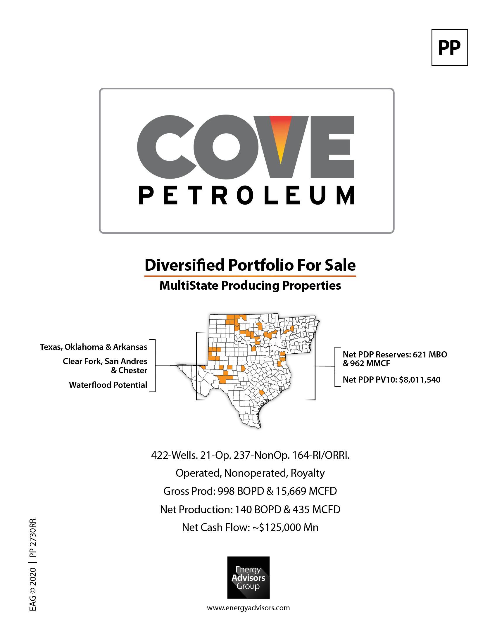 DIVERSIFIED PORTFOLIO FOR SALE - Energy Advisors Group DIVERSIFIED PORTFOLIO FOR SALE