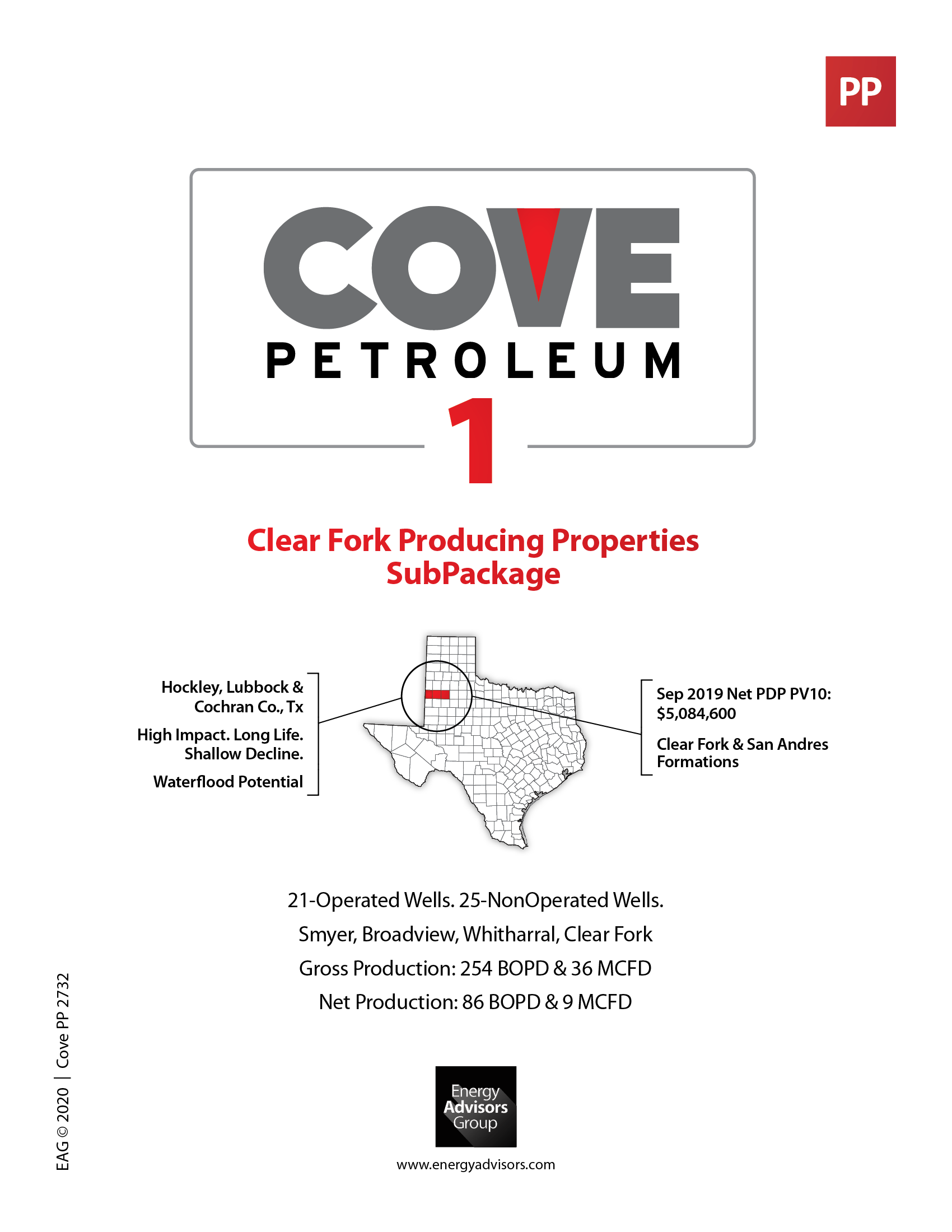 COVE PRODUCING ASSETS SUBPKG 1 - Energy Advisors Group COVE PRODUCING ASSETS SUBPKG 1