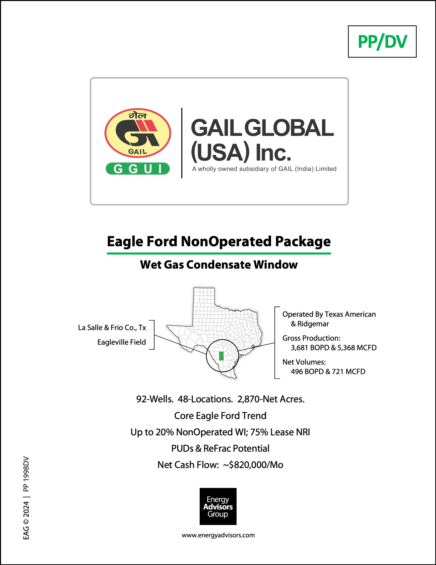 STX - EAGLE FORD NON-OP PACKAGE