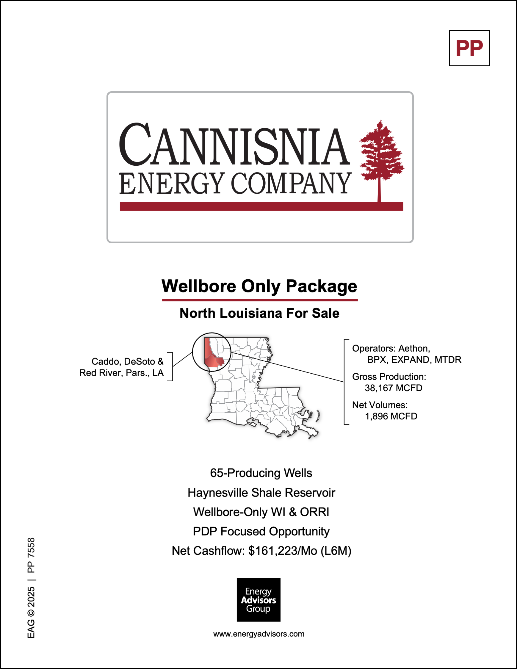 CANNISNIA WELLBORE ONLY PACKAGE